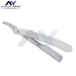 มีดโกนหนวดสแตนเลสแบบพับได้สำหรับร้านตัดผม ใบมีดเดี่ยวคมกริบแบบเลื่อนออกได้ - Product Image 5