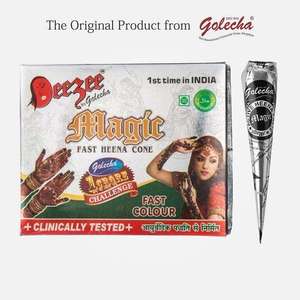 Cône de Mehndi à base d'extraits végétaux pour le travail de dessin sur les mains, applicateur d'art corporel temporaire pour les cérémonies et les événements culturels - Product Image 4