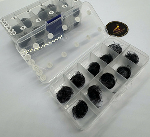 Caja de Muestras de Pestañas Premade en Abanico 3D 5D 8D 10D 12D, Bandejas de Pestañas Mixtas de Cachemira y Negro Mate, Set de Prueba para Extensiones de Pestañas - Product Image 3