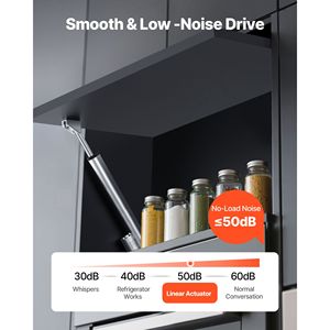Attuatore Lineare ad Alta Velocità 12V, 25 cm, 225 libbre/1000N, Protezione IP54, Staffa di Montaggio, Cilindri - Product Image 5