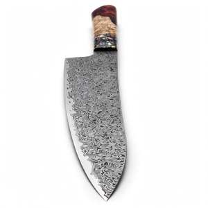 Cuchillo de Chef Artesanal de Acero de Damasco con Mango de Resina de Madera Estabilizada, Herramienta de Cocina - Product Image 4