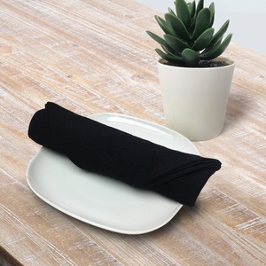 100% coton noir serviette fait à la main Style moderne Folk Rectangle Dirtproof Folk Style - Product Image 5