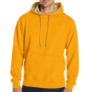 Sudadera de Invierno con Logotipo Personalizado Bordado, Sudadera con Capucha de Patrón Sólido Informal para Hombre, Personalizable, 100% Algodón, Felpa, Teñido Liso - Product Image 6