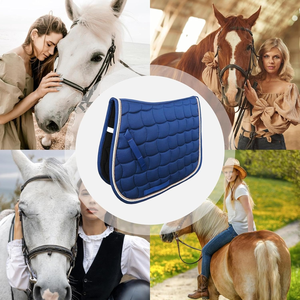 Tapis de selle anglais respirant, absorbant l'humidité, équipement d'équitation léger, pratique pour l'entraînement et le confort - Product Image 6