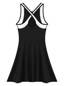Women's Sleeveless <b>Two</b> <b>Piece</b> <b>Set</b> Bow Collar Printed Design - Product Image 3