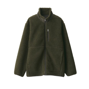 Veste en polaire Sherpa avec logo brodé personnalisé, vêtements d'extérieur chauds d'hiver, vêtements décontractés en polaire, fabrication OEM, vente en gros - Product Image 4