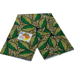 Tela Africana de Primera Calidad con Estampado de Cera 100% Algodón, 6 Yardas, con Patrón Geométrico, Antiestática, Transpirable, para Decoración del Hogar - Product Image 2