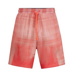 Pantalones cortos informales transpirables sólidos de malla con estampado floral logotipo personalizado ropa deportiva de secado rápido para hombre - Product Image 1