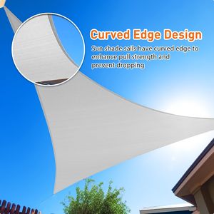 Light Grey HDPE Sunshade Sail 10 X10 X14-Elegant <b>Shade</b> Sails & Nets - Product Image 3