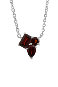 Pendentif grenat en argent sterling 92,5 KLSP-50612 - Product Image 1