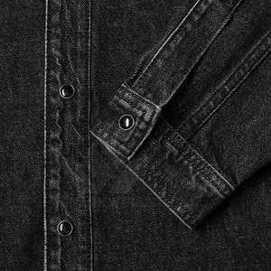 Premium <b>Men</b> <b>Jeans</b> <b>Shirt</b> Stylish <b>Jeans</b> Fabric Long Sleeve Comfortable Fit <b>For</b> Casual Fashion And Travel - Product Image 6