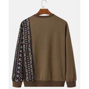 2024 tendance sur mesure hommes pull sweat motif solide col rond imprimé nouveau Style Streetwear hiver polaire uni teint - Product Image 2