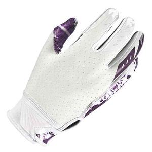 Guantes de Fútbol Americano con Logotipo Personalizado, Blancos y Negros, con Diseño de Ondas, Dedos Completos, Palma Perforada, Agarre Antideslizante, para Entrenamiento Deportivo 2026 - Product Image 4
