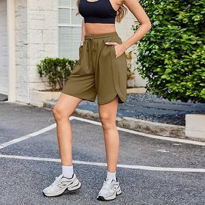 Shorts Deportivos de Verano para Mujer, Cintura Media, de Algodón, para Gimnasio y Correr, con Opciones de Logotipo Personalizado - Product Image 1