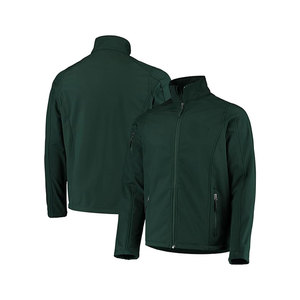 Veste en polaire grise pour homme avec fermeture éclair, col montant, coupe-vent, vêtements décontractés pour l'extérieur, coupe régulière, saison automne - Product Image 3