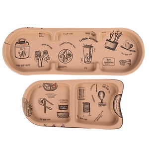 Wooden Printed Serving Tray with Handles <b>for</b> Tea Coffee Snacks or Breakfast <b>Kitchen</b> Tray Decor - Product Image 2