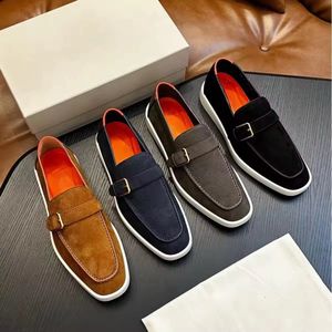 High Quality Fashion Big Size Formal Top <b>Hot</b> Moccasins Men's Casual Flat Shoes For Men Dress Shoes Loafers - Product Image 3