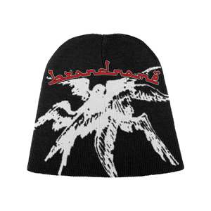 Brand name Beanie Unisex Adult Street Style Winter Hat 56-58CM Computer <b>Knitted</b> <b>Animal</b> <b>Pattern</b> Embroidery - Product Image 2