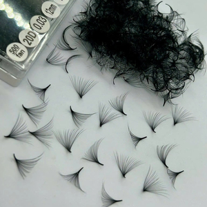 Meilleures ventes 20D Promade Nouveaux éventails préfabriqués faits à la main à tige longue et base pointue, éventails préfabriqués étroits - Product Image 4