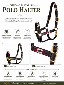 Harnais pour cheval de polo artisanal, qualité export, en cuir, de Divine International - Product Image 5