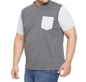 T-shirts 100 % coton bio pour hommes, légers, 250 GSM, avec logo personnalisé, impression de qualité et col rond. - Product Image 3