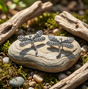 DIVYORO <b>SILVER</b> DRAGONFLY <b>STUDS</b> - Product Image 4