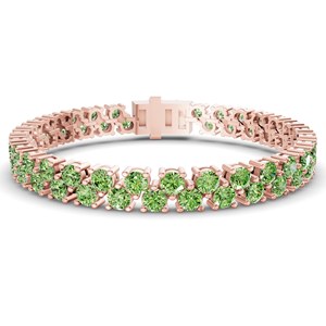 Bracelet tennis Alice en or blanc 10 carats à double rangée de diamants de laboratoire légers (3 carats) Tw. Bijoux personnalisés de luxe certifiés GRA - Product Image 5
