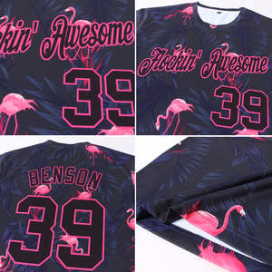 Custom Team Jersey Wholesale Sublimation Streetwear <b>Y2K</b> Tropical Print Unisex Sports <b>Shirt</b> OEM ODM Bulk Manufacturer USA - Product Image 3