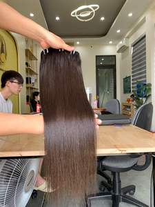 Paquetes y pelucas de hueso recto hechos de 100% cabello Remy vietnamita real de una sola trama de 8 a 32 pulgadas - Product Image 2