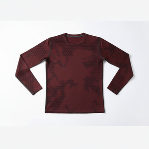 Custom Printed <b>Compression</b> <b>Shirt</b> <b>Men</b> Long Sleeve Workout Gym Wear OEM Manufacturer - Product Image 4