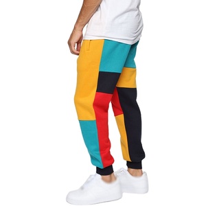 2025 Men's Casual High Waist Sweat Pants Lightweight Canvas with <b>Thick</b> Comfort Feel Custom Contrast Color Block Jogger - Product Image 6