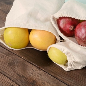 Eco-Friendly Organic Cotton Fruit & <b>Vegetable</b> <b>Storage</b> Bag - Product Image 4