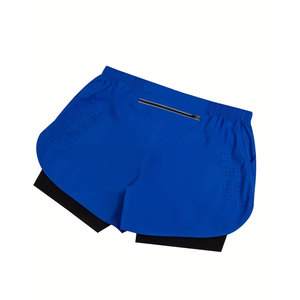 New Men'S Running Shorts Fitness Quick-Drying Black Double <b>Layer</b> Shorts Men Sport Workout Training Bodybuilding Short Pants - Product Image 5