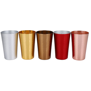 Vaso de Metal Reutilizable de Grado Alimenticio, Resistente a la Oxidación, para Fiestas, Bar, Viajes, 350 ml, de Aluminio, Cambia de Color, para Sake - Product Image 5