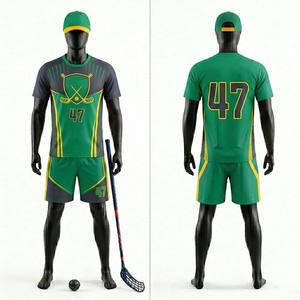 Conjunto de Uniforme de Floorball de Alta Calidad, Jersey y Pantalones Cortos de Floorball Sublimados Personalizados, Fabricante de Ropa Deportiva para Equipos de Floorball OEM - Product Image 1