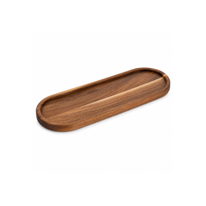Bandeja de Servir de Madera de Lujo, Hecha a Mano, Ovalada, para Pan, Frutas y Aperitivos, para Mesa de Comedor, Cocina, Decoración del Hogar, Regalo Premium - Product Image 1