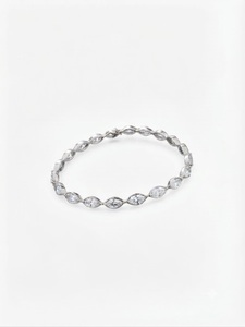 กำไลข้อมือเพชรทรงมาร์คีส์รุ่นใหม่ล่าสุด ทองคำแท้ 14K 4.3 กะรัต สี E ความสะอาด VVS2 เพชรเพาะเลี้ยงในห้องปฏิบัติการ เครื่องประดับชั้นดี ของขวัญสำหรับงานแต่งงาน - Product Image 1