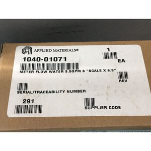 AMAT 1040-01071 <b>METER</b> <b>FLOW</b> <b>WATER</b> 3.5GPM 3 "SCALE X - Trusted Global Legacy Semiconductor Equipment and Parts at - Product Image 5