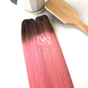 Customize Style New <b>Color</b> Cuticle Aligned Virgin Raw Vietnamese <b>Hair</b> Extensions Bone Straight Silky <b>Hair</b> - Product Image 2