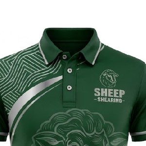 Polo de haute qualité pour la tonte des moutons, à manches longues, sublimé, en tissu respirant et anti-humidité, uniforme de travail agricole - Product Image 2