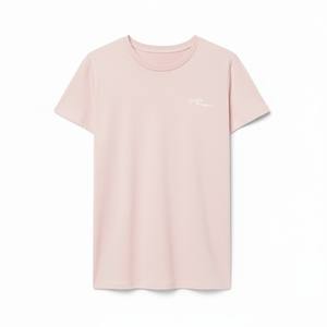 Camiseta Básica de Verano para Mujer, de Alta Calidad, Casual, de Manga Corta, Color Sólido, Algodón, Ajustada, Transpirable, de Secado Rápido - Product Image 4