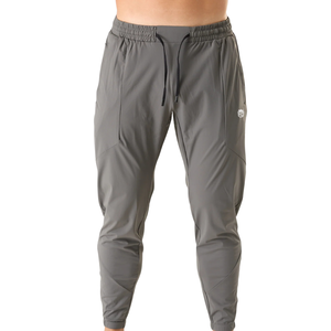 <b>Mens</b> Metal Grey Tapered Jogger Pants Lightweight <b>Stretch</b> Athletic Training Sweatpants OEM Custom Bulk Supply - Product Image 1
