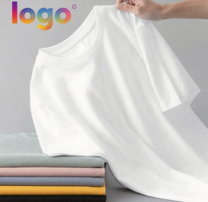 T-shirts unisexes pour femmes et hommes de haute qualité, 100% coton, écologiques, 240g, logo imprimé sur le devant, prix d'usine - Product Image 1