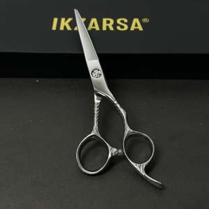 Ciseaux de barbier Dragon 440C, poignée ergonomique pour droitiers, acier inoxydable japonais, ciseaux professionnels pour la coiffure, outil de salon - Product Image 5