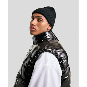 Gilet matelassé d'hiver pour homme avec logo personnalisé, col montant, poches zippées, épais et rembourré, idéal pour l'extérieur - Product Image 3