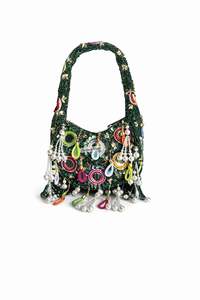 Bolso de Moda con Cuentas Personalizado Directo de Fábrica, Bolso de Mano de Lujo para Mujer, Adornado y Hecho a Mano - Product Image 4