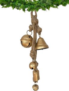 Campana Decorativa Metálica Navideña con Cuerda para Colgar, Ideal para Decoración de Hogar, Jardín y Fiestas - Product Image 3