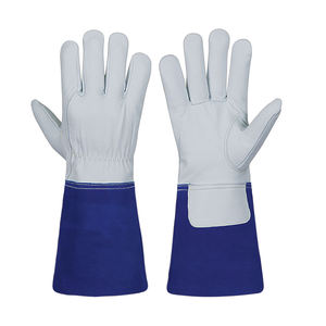 Guantes de Seguridad Industriales de Cuero |   Guantes de Trabajo Resistentes de Cuero Vacuno para Soldadura, Construcción y Mecánica - Product Image 3