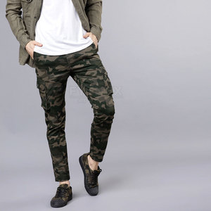 Pantalon cargo décontracté en toile léger sur mesure pour homme, taille mi-haute, respirant et écologique, à prix réduit - Product Image 4