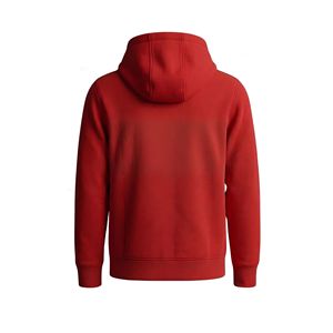 เสื้อฮู้ดดี้ทรงสลิมฟิตแบบมีกระเป๋า สีสันตามสั่ง OEM สำหรับผู้ชาย เหมาะสำหรับกิจกรรมกลางแจ้ง ระบายอากาศได้ดี ผลิตจากผ้าถักผสมฝ้ายและโพลีเอสเตอร์ - Product Image 2